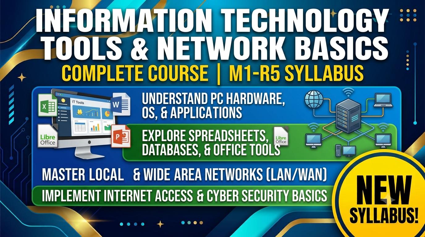 (M1-R5) Information Technology Tools & Network Basic - O Level